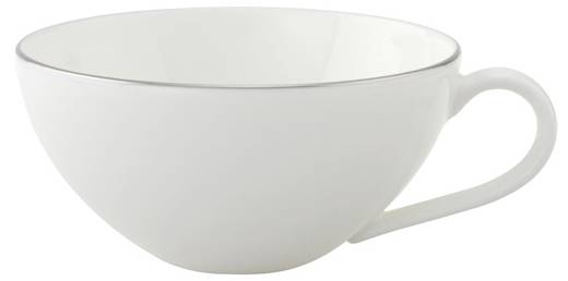 Teetasse Anmut Platinum Weiß - Porzellan - 11 x 6 x 14 cm