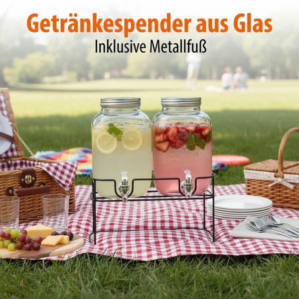 Getränkespender MECUDR151008 Glas - 17 x 33 x 33 cm