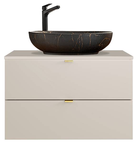 Waschtisch DURANGO-56-135 Beige - Holzwerkstoff - 81 x 65 x 47 cm