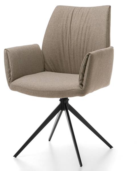 Esszimmerstuhl PRATO BARREL Beige - Hellbraun