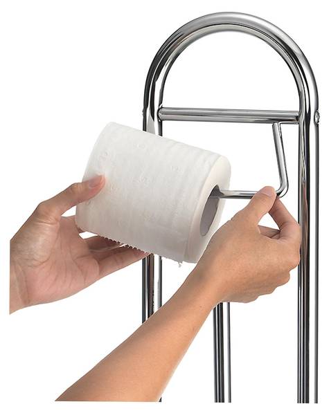 Toilettenpapierhalter EGON Silber