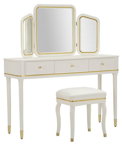 Kaptafel Camille B deels massief hout - 120 x 79 x 120 cm