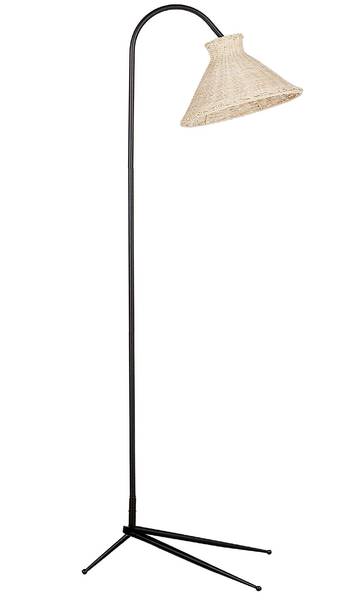 Stehlampen KERIAN Schwarz - Blau - Rattan - 46 x 148 x 63 cm