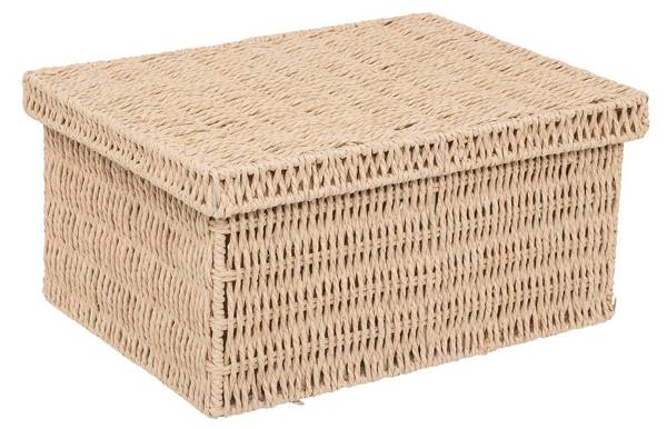 Lot de 2 boîtes range-documents KORD Beige - Papier - 24 x 15 x 32 cm