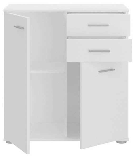 Kommode Mike 2 Weiß - Holzwerkstoff - 71 x 76 x 35 cm
