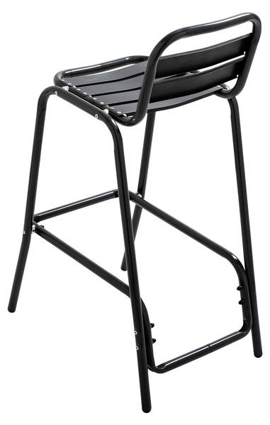 Barhocker SOHO Schwarz - Metall - 45 x 95 x 62 cm