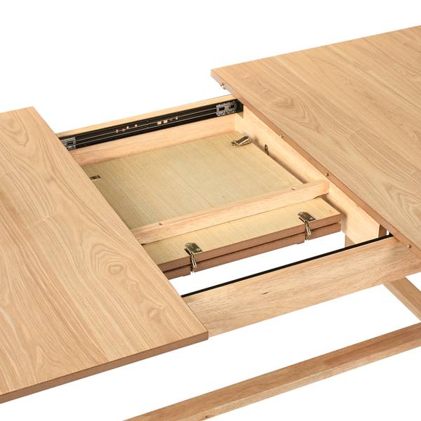 Eettafel BARNES bruin - plaatmateriaal op houtbasis - 90 x 76 x 160 cm