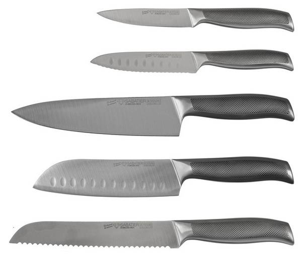 Messerblock mit Messern Riyouri 6-teilig Braun