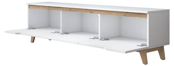 TV-Möbel D1 - 2472 Weiß - Holzwerkstoff - 35 x 49 x 180 cm