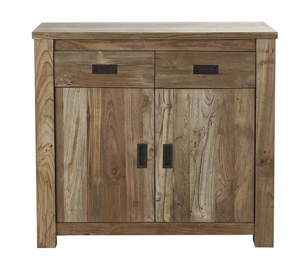 Buffet CARGO Beige - Massivholz - 100 x 90 x 50 cm