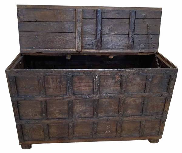 Truhe 4523300774 Braun - Massivholz - 118 x 74 x 65 cm