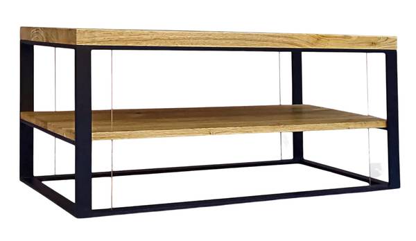 Wohnzimmertisch aus Massivholz IBSEN Braun - Eiche - 100 x 45 x 50 cm