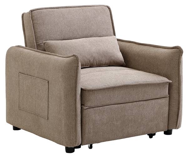 Schlafsessel FENORA Grau - Textil - 85 x 86 x 93 cm