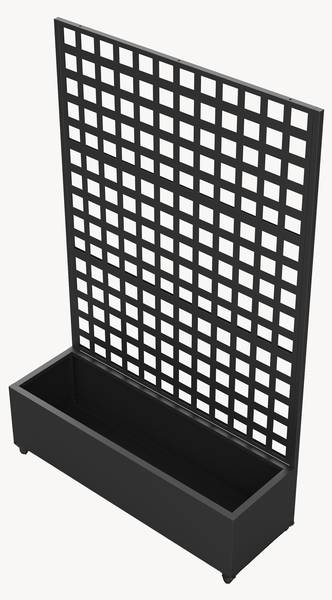 Cloison Toma Noir - Acier - 82 x 190 x 38 cm