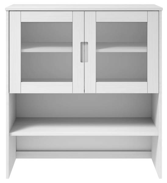 Highboard-Oberteil DE5245 Weiß - Massivholz - 90 x 100 x 35 cm