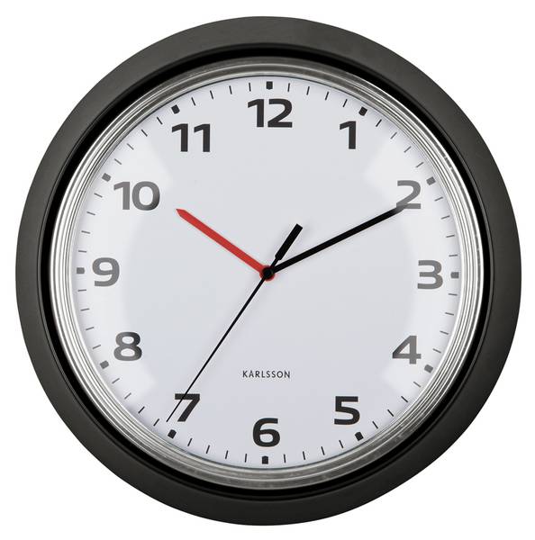 Wanduhr Wall Schwarz