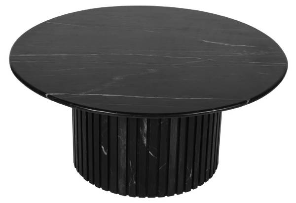 Couchtisch NEELIM Schwarz - Stein - 91 x 41 x 91 cm