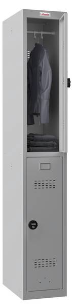 Spind PL1230GG Grau - Stahl - 30 x 183 x 50 cm