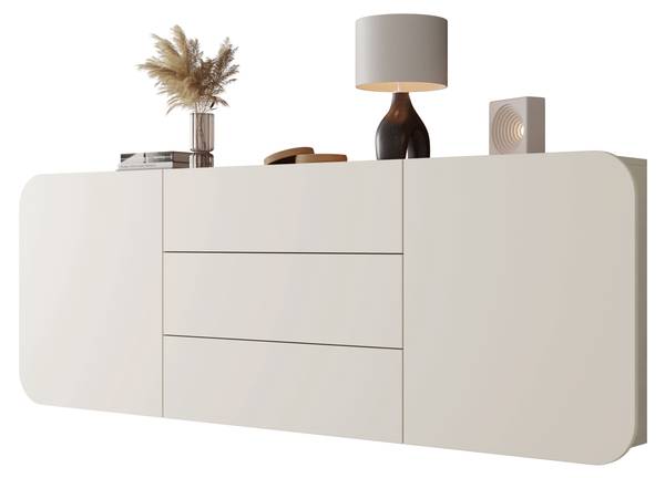 Kombikommode Rene Beige - Holzwerkstoff - 180 x 70 x 36 cm