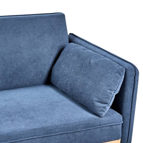 3-Sitzer Sofa ASAA Blau - Braun