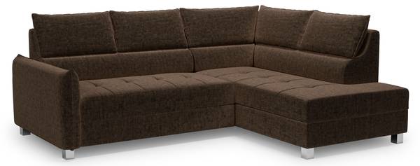 Ecksofa MARNO Braun - Ecke davorstehend rechts