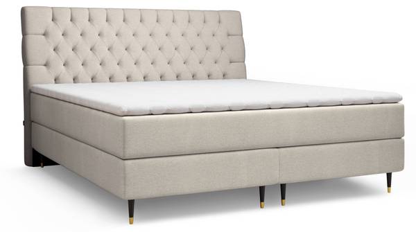 Boxspringbett Enchanted Beige - Liegefläche Breite: 180 cm