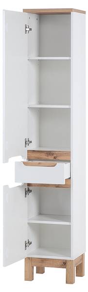 Hochschrank BALI HC35 2D1D Weiß