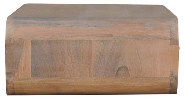 Table de Chevet  Sonoma Beige - Manguier - Laiton - 50 x 15 x 32 cm