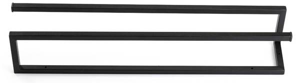 Handtuchhalter 10-1711 Schwarz - Metall - 60 x 10 x 12 cm