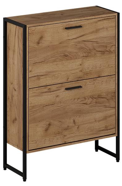 Schoenklaprek Folda 57360 zwart - bruin - plaatmateriaal op houtbasis - 63 x 83 x 24 cm
