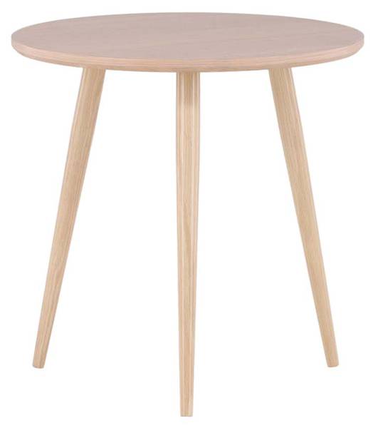 Salontafel Askim wit - deels massief hout - 48 x 48 x 48 cm