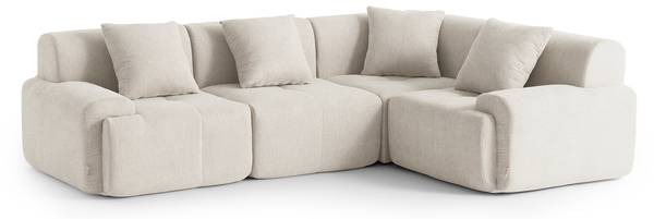 4-zits bank sofaMOUS crèmewit