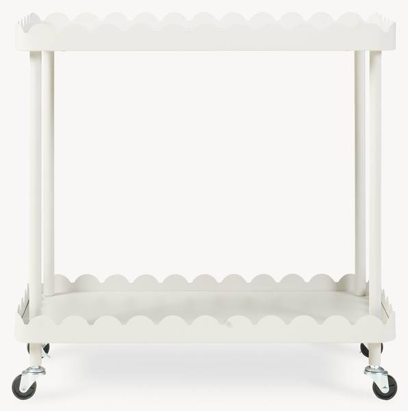 Servierwagen Bolmanralu rollbar Grau - Stahl - 61 x 60 x 31 cm
