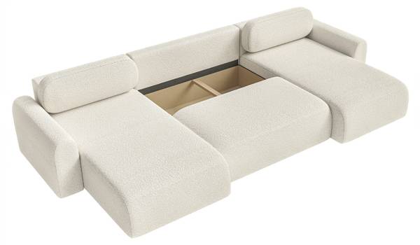 Ecksofa Lome U Weiß