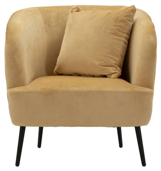 Fauteuil Browy bruin - massief hout - 66 x 78 x 73 cm