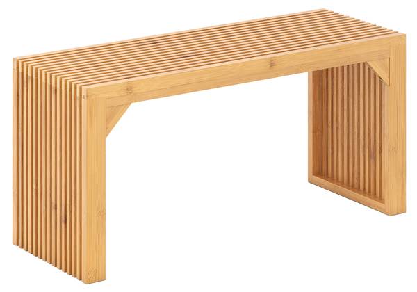 Sitzbank VH34672 Braun - Bambus - 33 x 43 x 90 cm