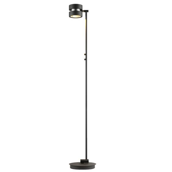 LED Stehlampe mit stufenlosem Schwarz - Metall - 26 x 146 x 26 cm