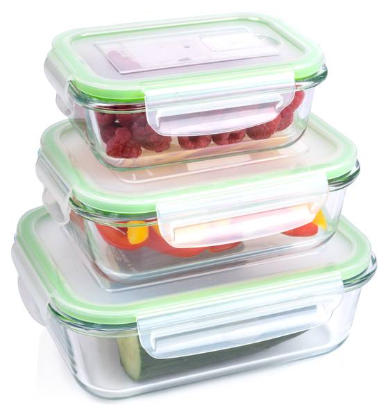 Aufbewahrungsbox MEDPR4210002 Grün - Glas - 15 x 8 x 20 cm