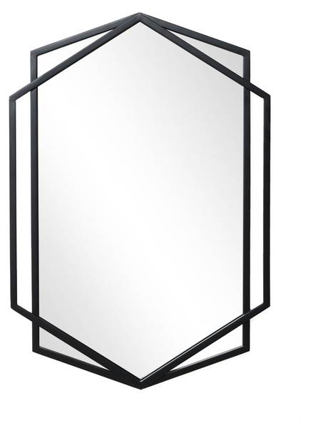 Wandspiegel HTA0121 Schwarz - Glas - 3 x 71 x 49 cm