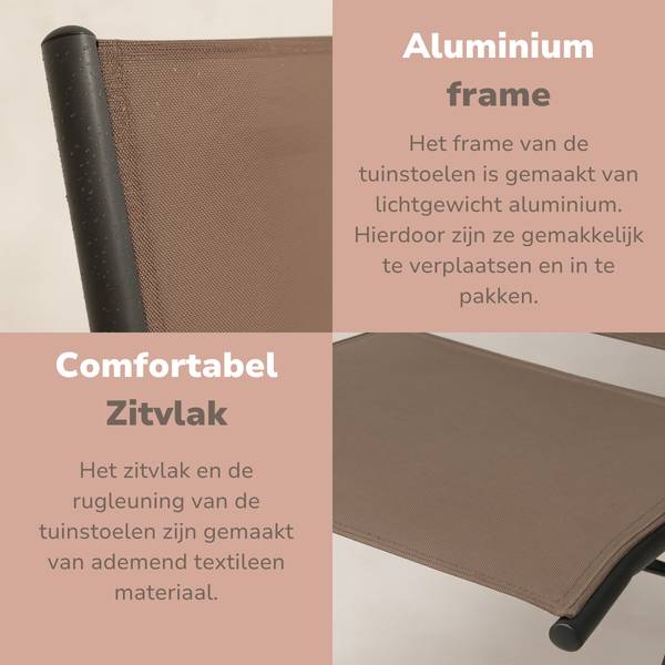 Gartenstuhl MELITU547003 2er set Beige