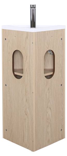 Badmöbel-Set SORRENTO 4-teilig Braun - Holzwerkstoff - 35 x 88 x 35 cm
