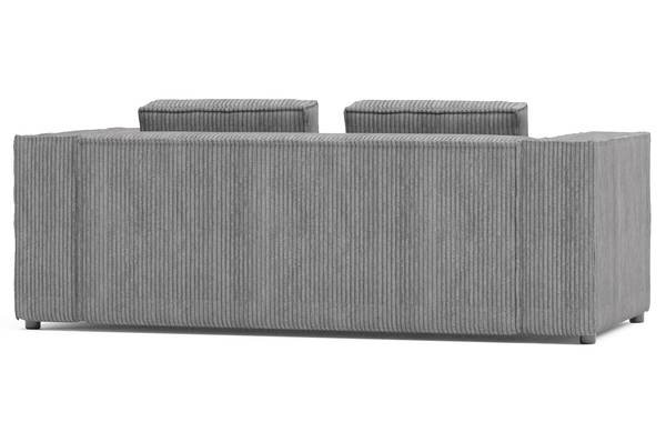 Cord Sofa 2 sitzer Rouen Hellgrau
