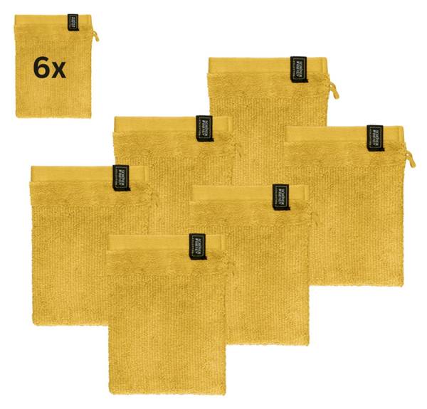 Waschhandschuh SENSE-6 Spar-Set 6teilig Gelb