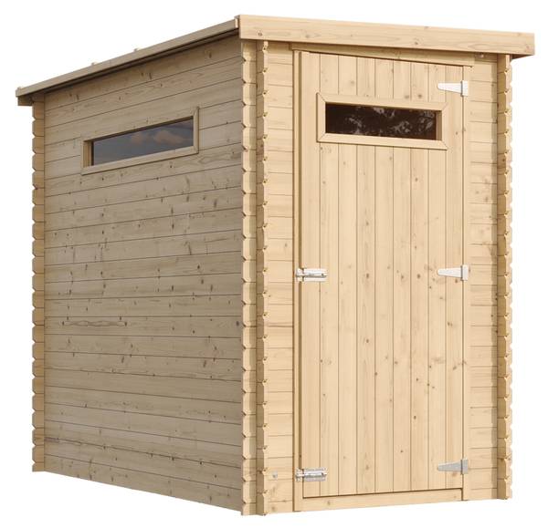 Gartenhaus mit Boden M306A+M306G Beige - Fichte - 130 x 190 x 235 cm