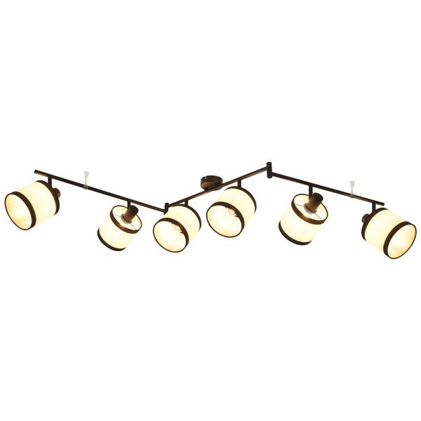 Deckenleuchte Lilly II Schwarz - Metall - 12 x 19 x 150 cm