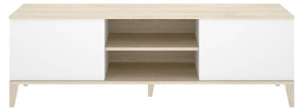 TV-Schrank Altus Weiß - Holzwerkstoff - 150 x 48 x 40 cm