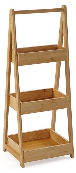 Badezimmerregal Karlstad Braun - Holzverbundwerkstoff - 30 x 78 x 25 cm