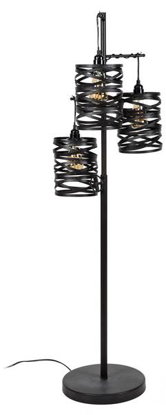 Vloerlamp ALMAS zwart - metaal - 37 x 150 x 29 cm