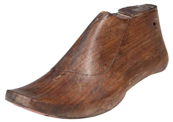 Decoratieve Schoenleesten bruin - massief hout - 10 x 15 x 30 cm