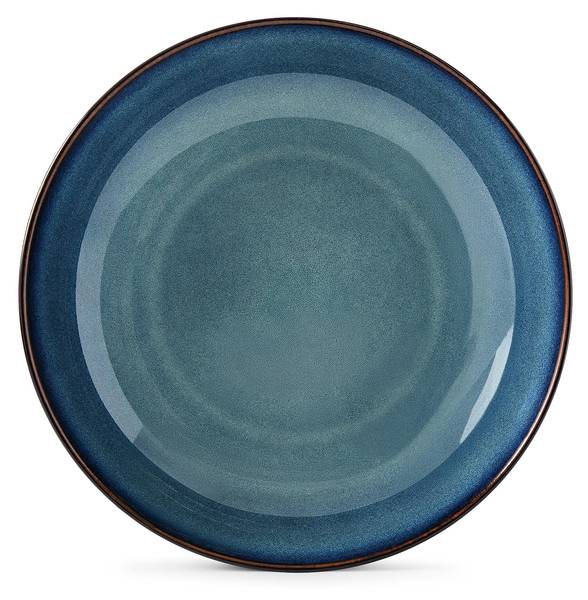 Suppenteller BALI 6-tlg Blau - Keramik - 23 x 5 x 23 cm